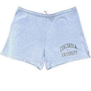 Concordia University Heather Grey Varsity Sweat Shorts Size XL
